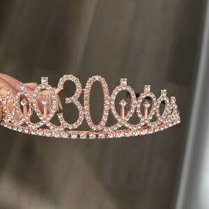 30th Birthday RoseGold Tiara